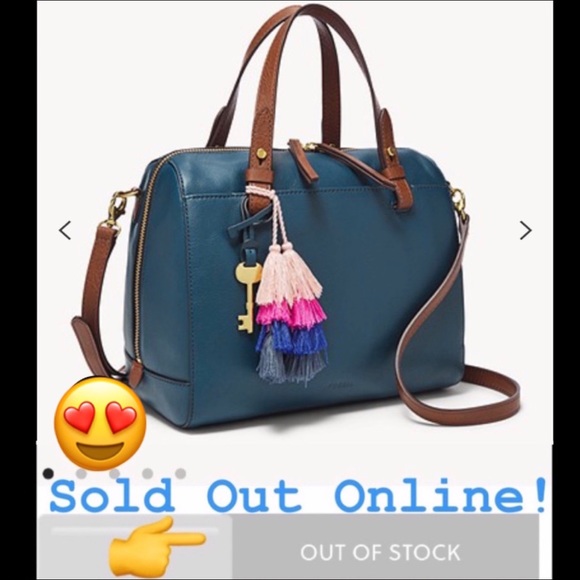 NEW! Fossil Twilight Leather Rachel Satchel - Picture 8 of 12